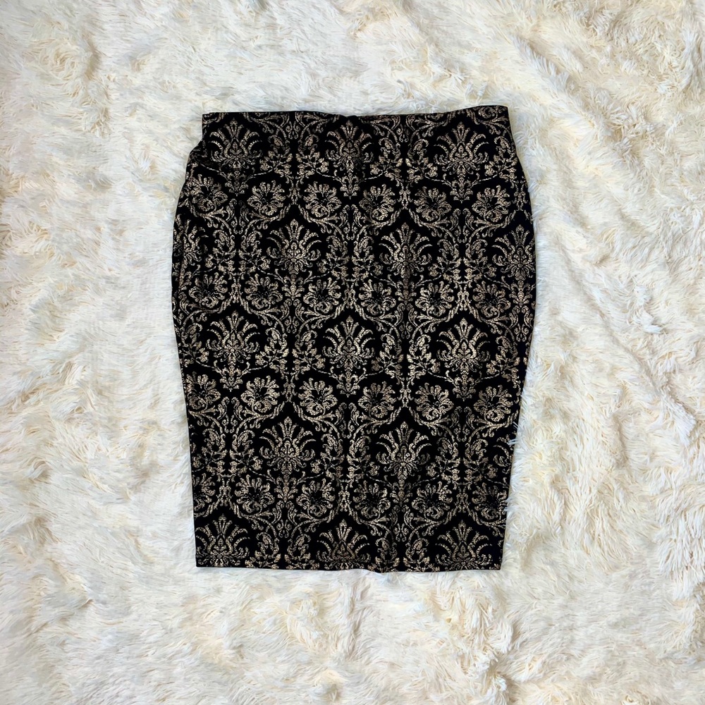 F21 Plus Size Gold Skirt 1X